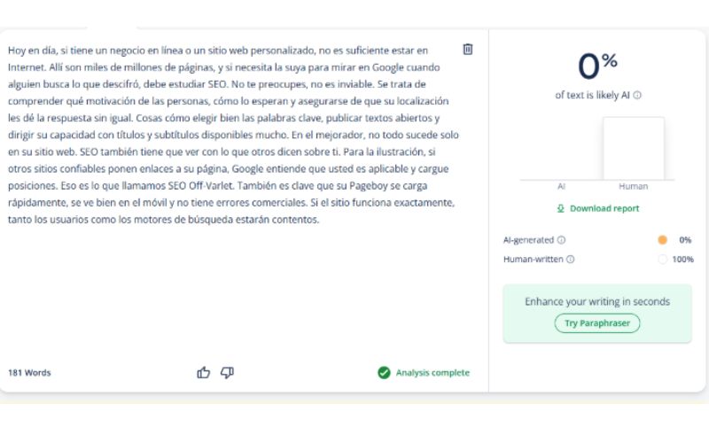 Detector de IA QuillBot