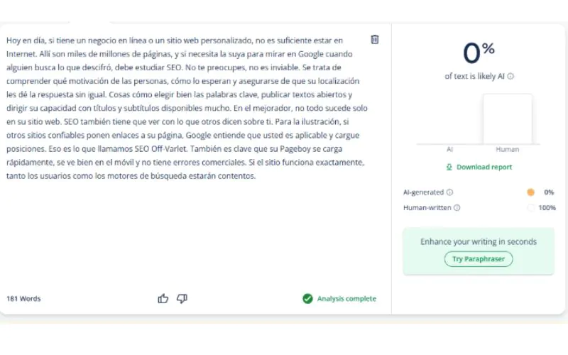 Detector de IA QuillBot
