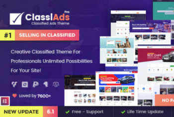 Classiads – Classified Ads WordPress Theme - v6.1.10