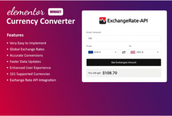 Currency Converter Widget for Elementor - v1.2.0