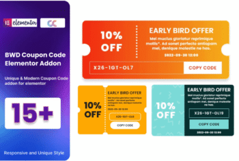 Elementor Coupon Code WordPress Plugin - v1.0
