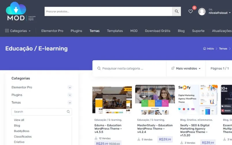site prontos para editar