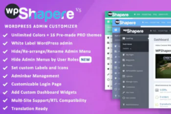 WPShapere – WordPress Admin Theme - v7.0.9