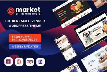 eMarket – All-in-One Multi Vendor MarketPlace Elementor WordPress Theme - v8.1.3