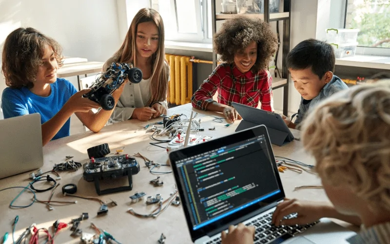 programação em bloco
