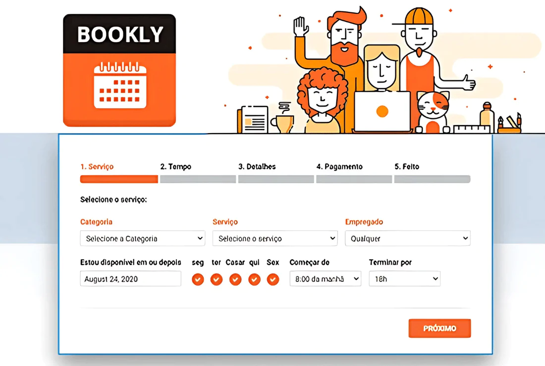 Bookly Pro - O Melhor Software de Agendamento Online Automatizado para WP