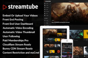 StreamTube – Video WordPress Theme - 4.14