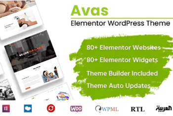 Avas – Elementor WordPress Theme - v6.8.1