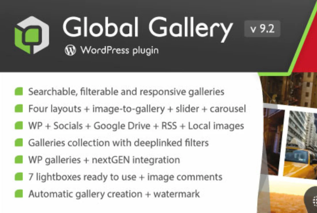 Global Gallery – WordPress Responsive Gallery - v9.2.5