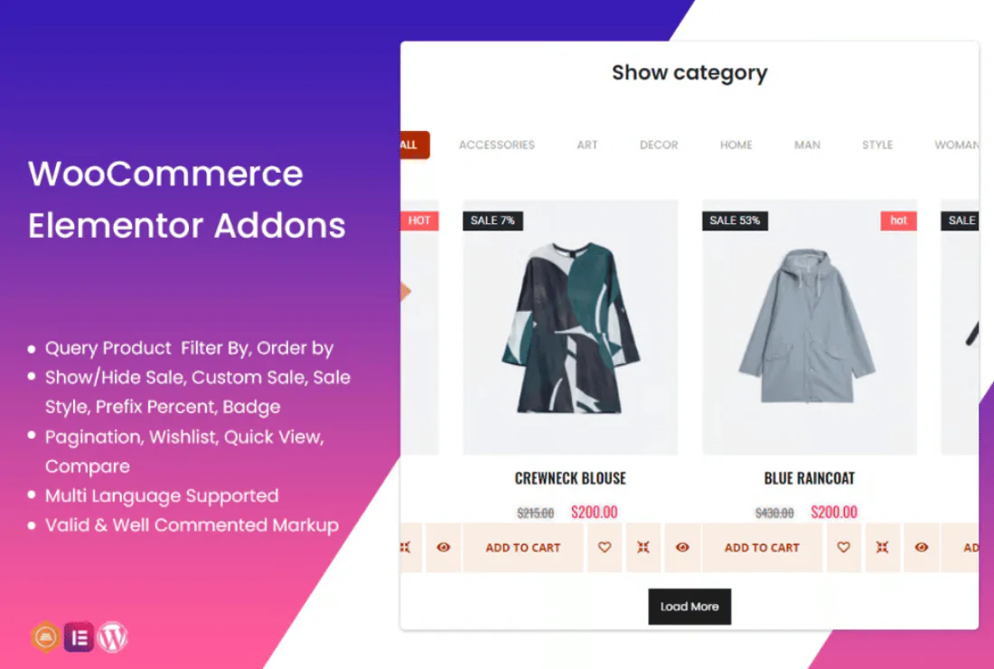 Elementor Addons For WooCommerce Product - v1.0.3