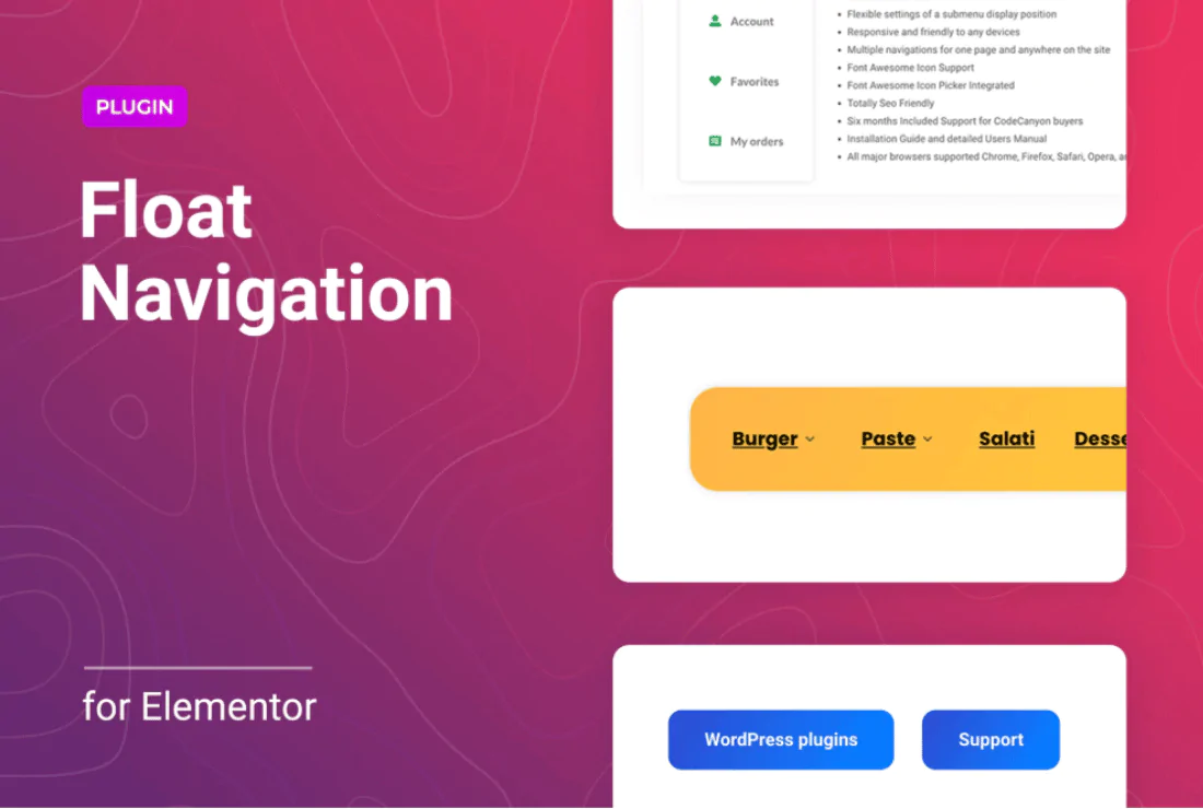 Floater – Sticky Navigation Menu for Elementor - v1.0.8