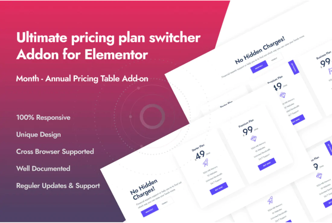 Ultimate Pricing Plan Switcher Addon for Elementor - v1.0.5