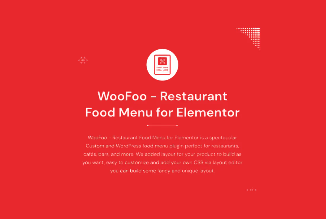 WooFoo – Restaurant Food Menu Plugin for Elementor - v1.0.7